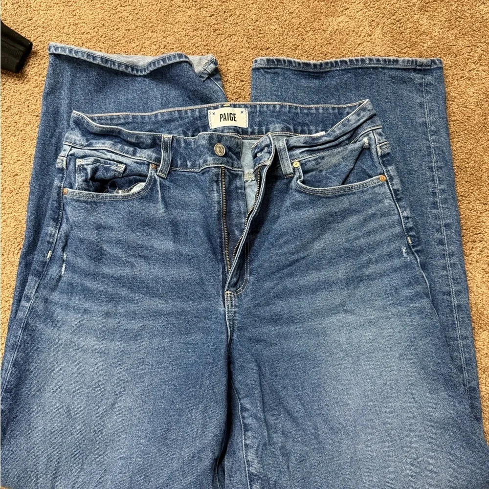 PAIGE Light Blue Denim Jeans - Sasha cut - Picture 1 of 4